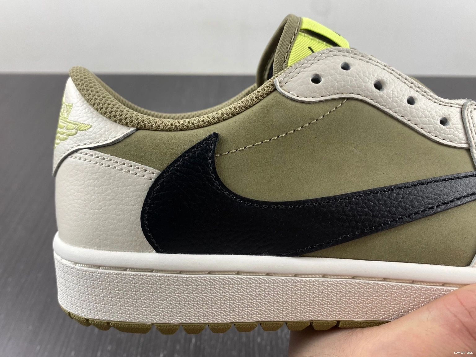 Rep Golf Jordan Olive Retro 1 FZ3124-200 Travis Scott Neutral Low 0522